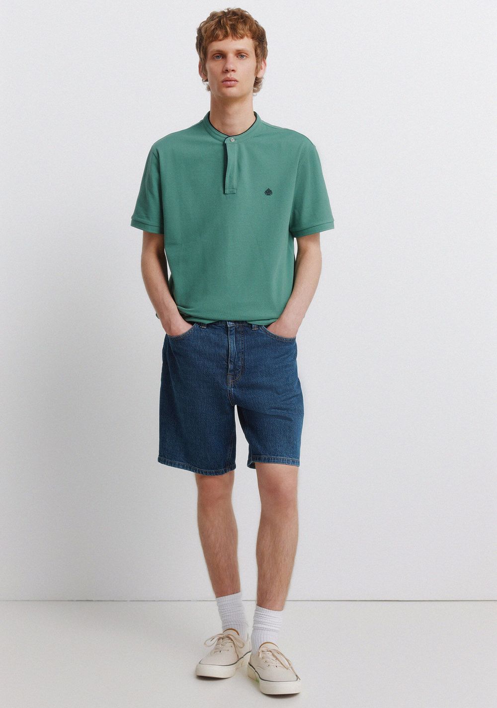 Polo de Piqué Cuello Mao Slim Fit Springfield 2