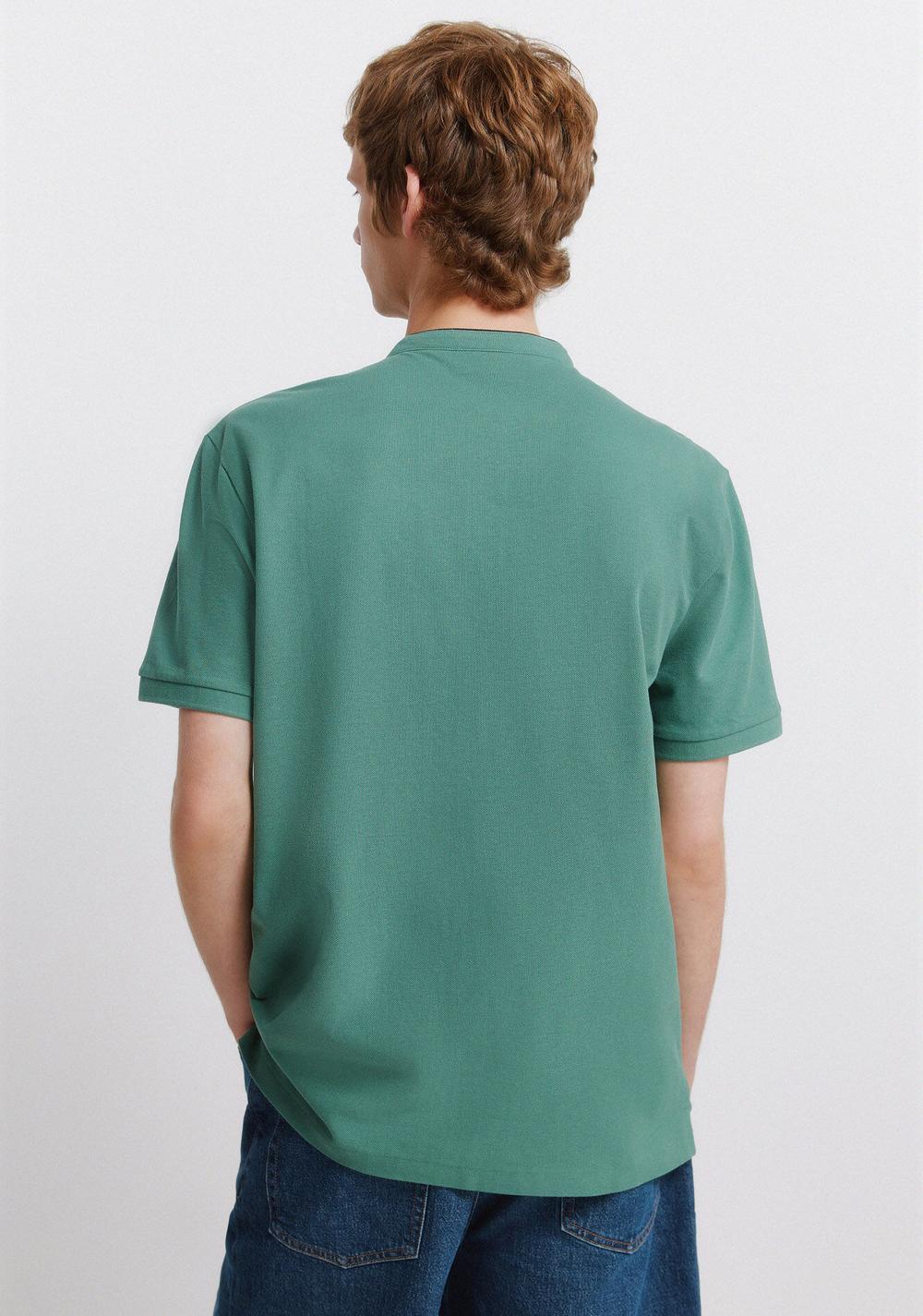 Polo de Piqué Cuello Mao Slim Fit Springfield 3