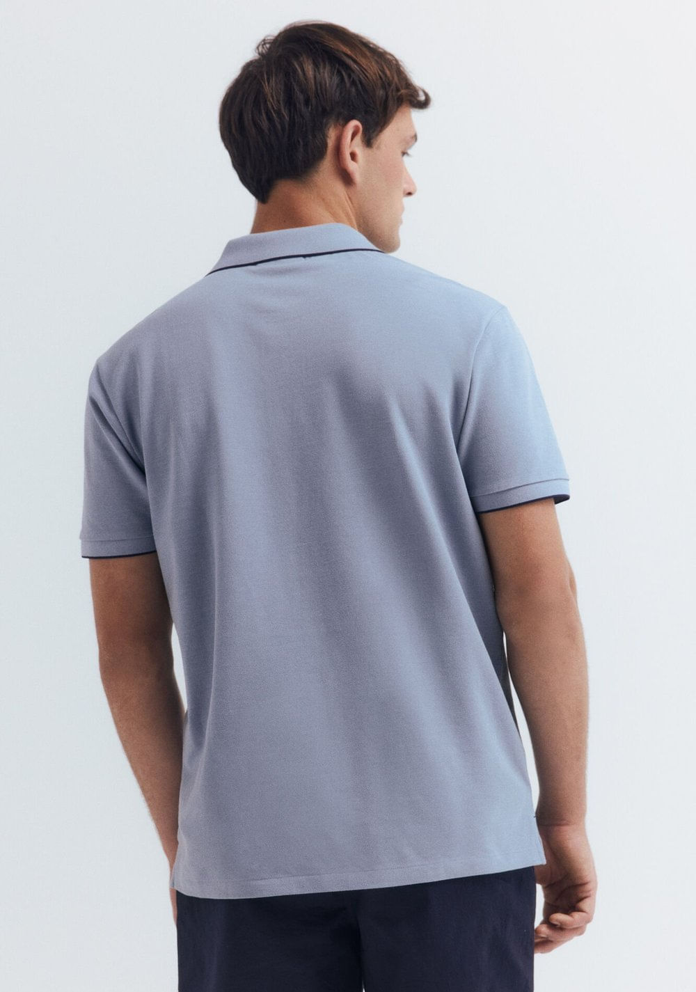 Polo de Piqué Elegante con Cuello de Corte Regular Springfield 2