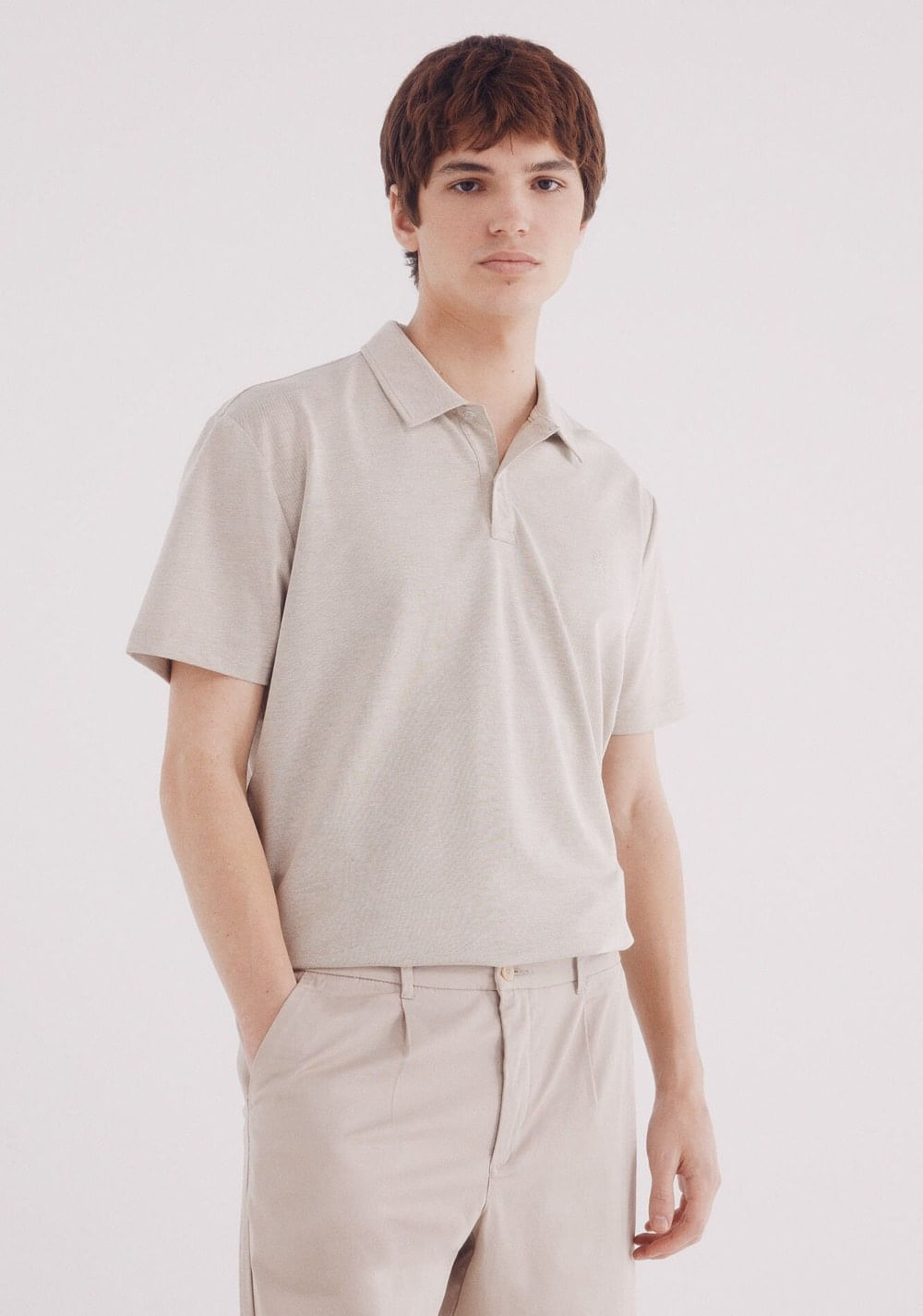 Polo Piqué Estructura Bicolor Regular Fit Springfield Imagen Principal