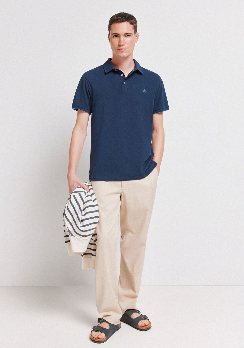 Polo Piqué de Puño de Contraste Slim Fit Springfield 4