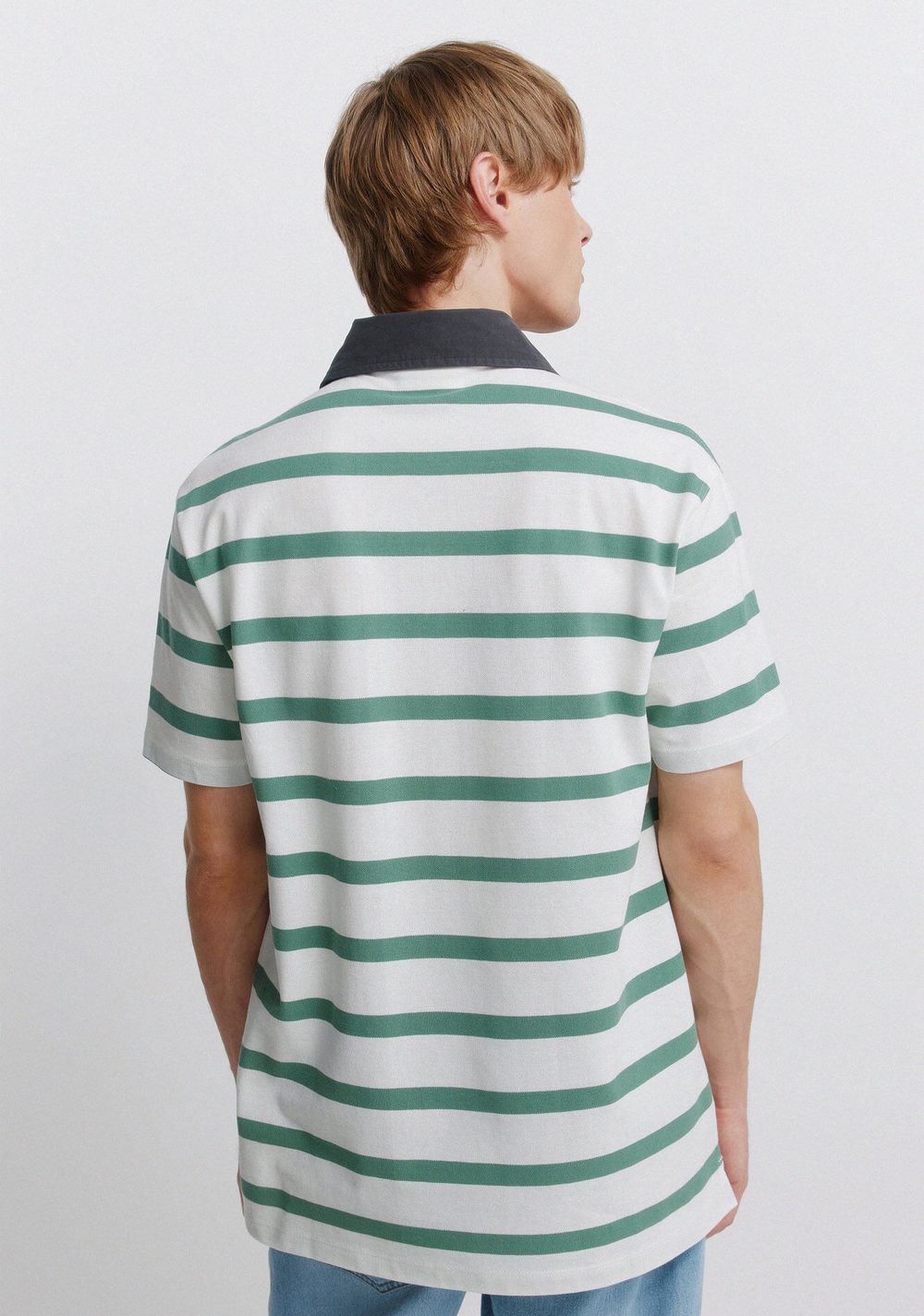 Polo de Piqué a Rayas de Contraste de Ajuste Regular Springfield 2