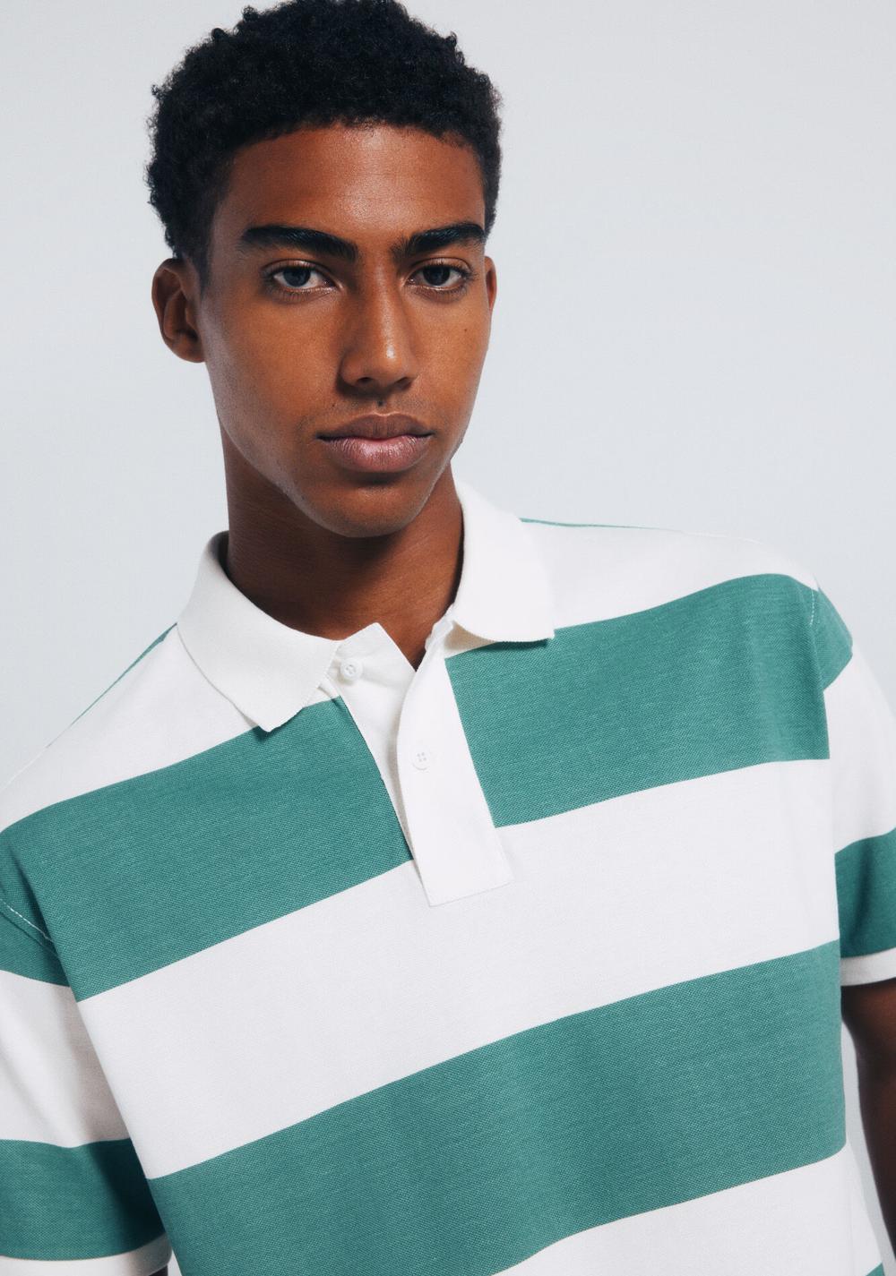 Polo Piqué Regular Fit Rayas Anchas Springfield 5