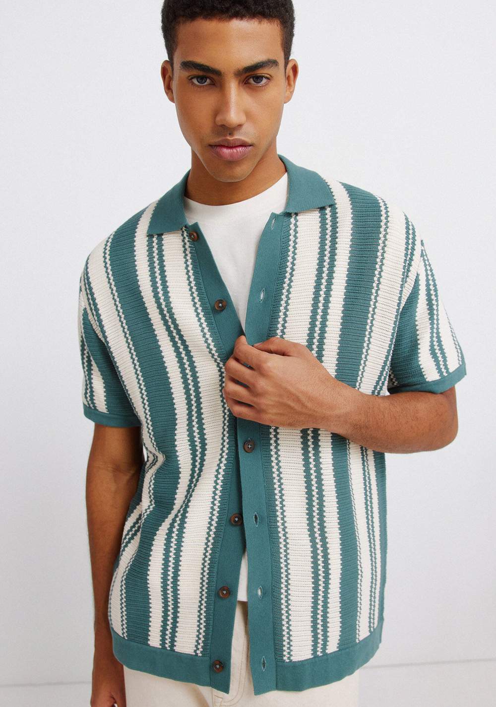 Polo a Rayas con Botones Springfield 3