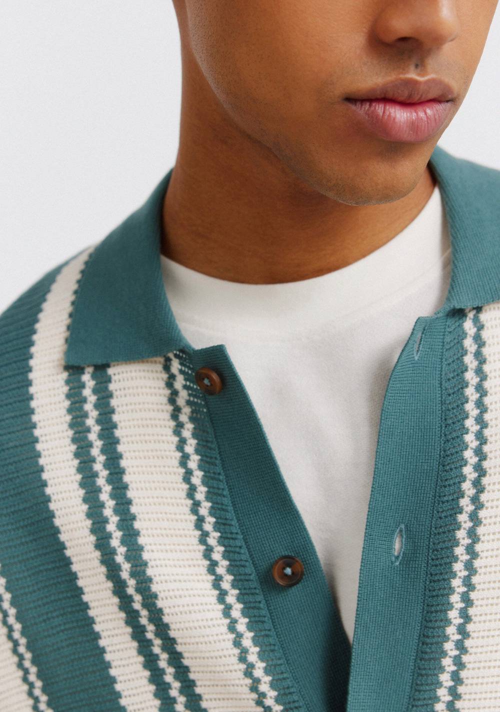 Polo a Rayas con Botones Springfield 4