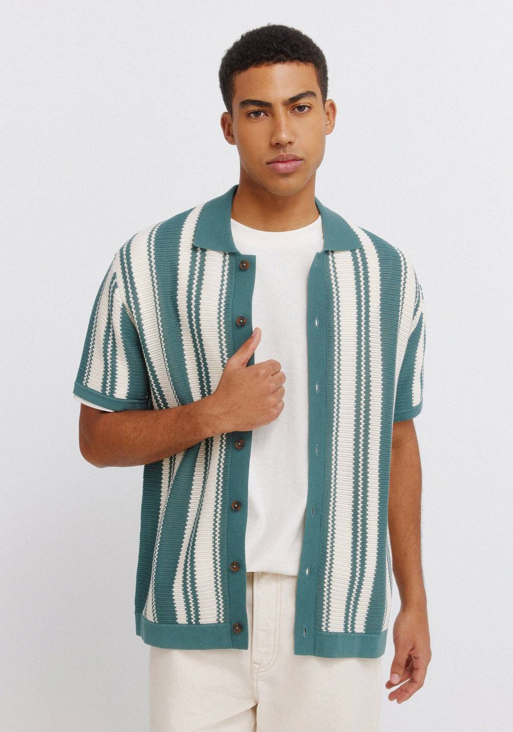 Polo a Rayas con Botones Springfield