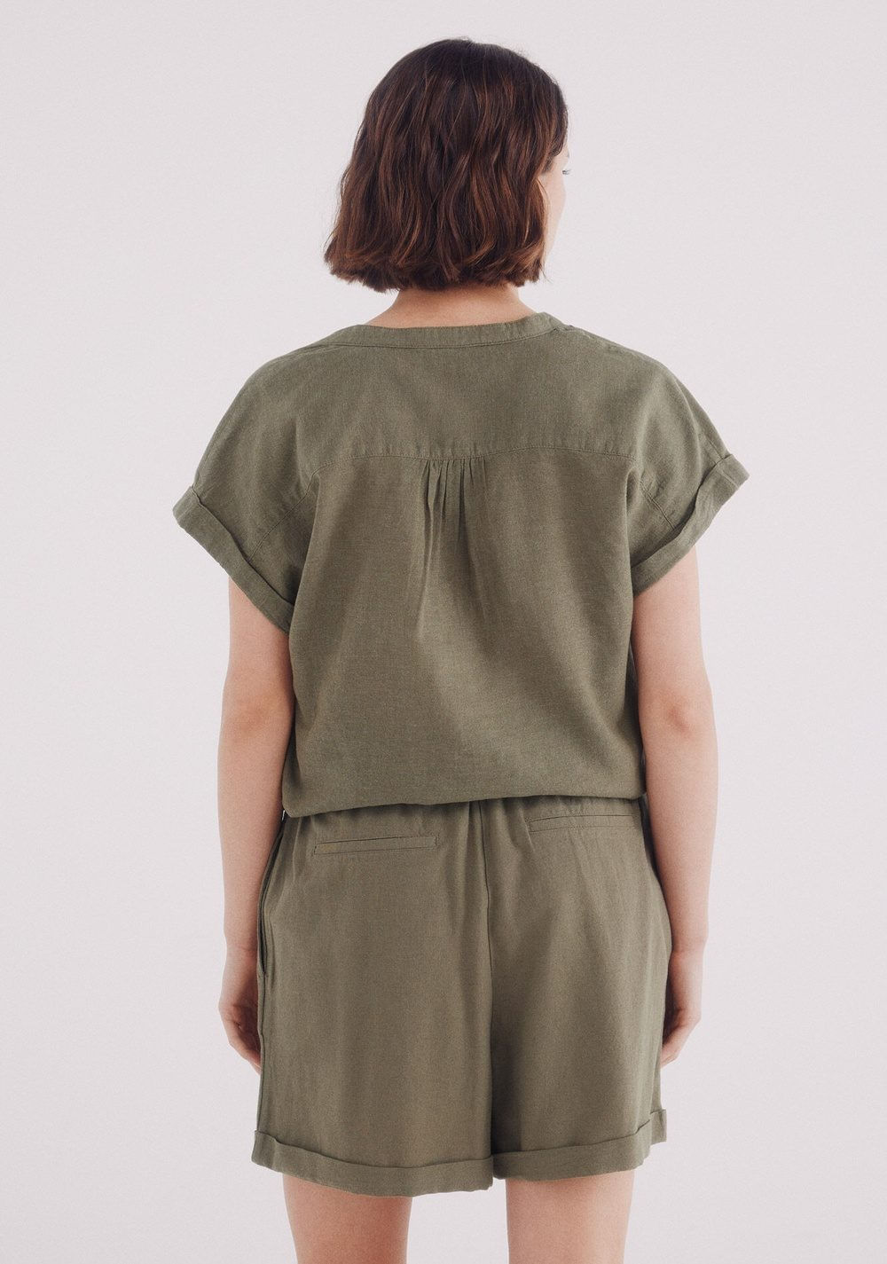 Short Elástico Cintura Algodón Lino Springfield 3