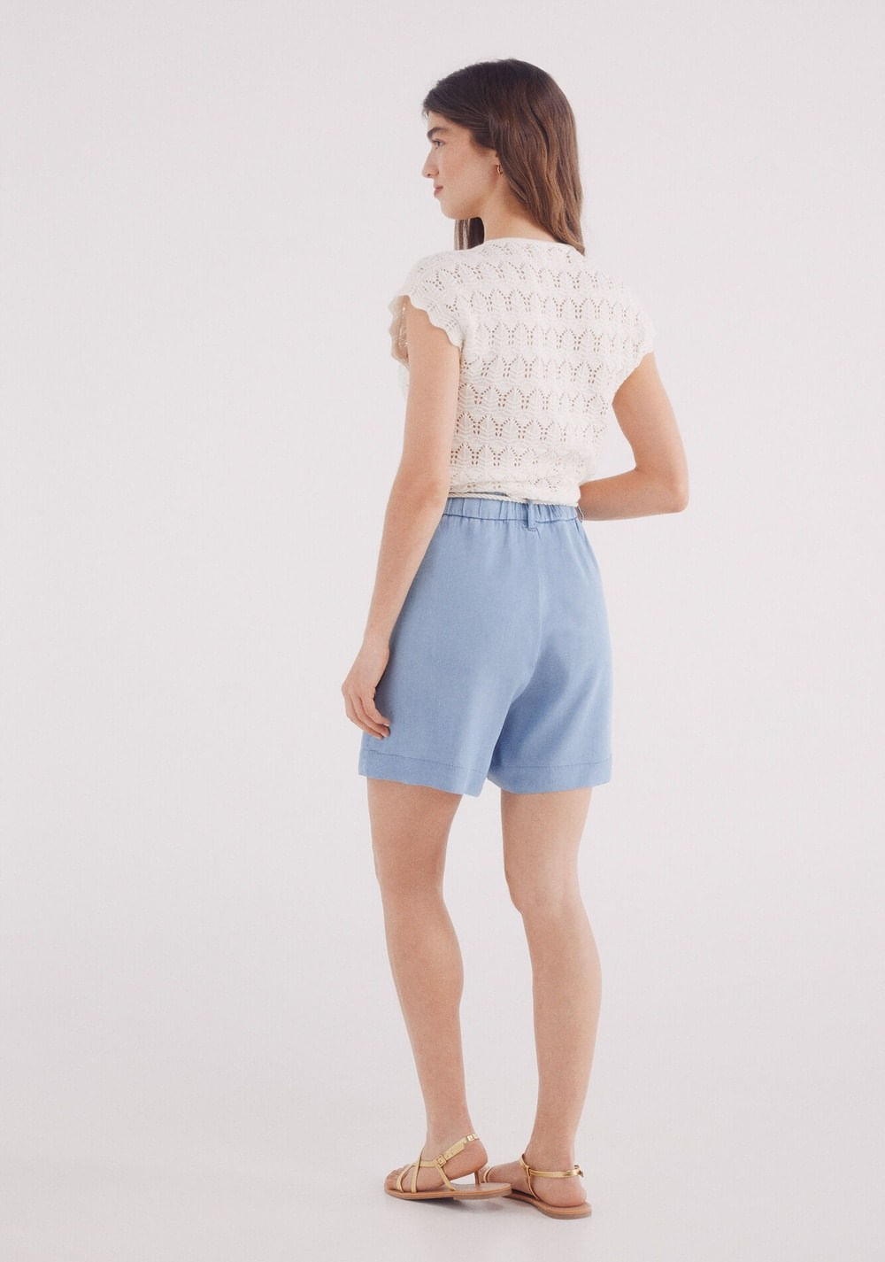 Shorts Cinturón Tencel Springfield 3