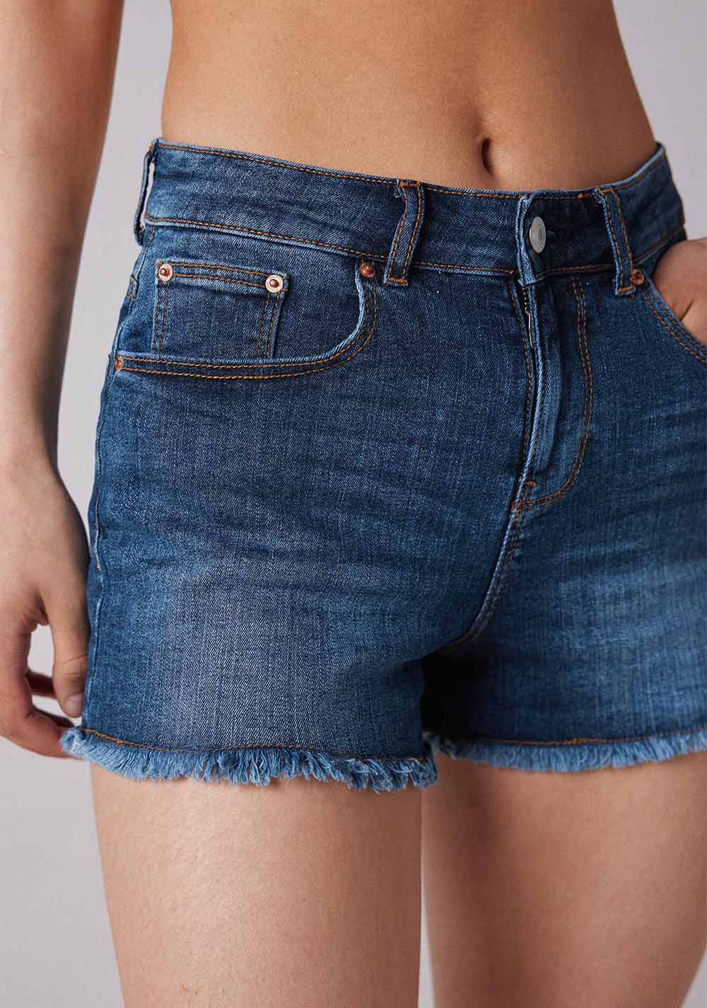 Shorts Jeans Comfort Desflecados Springfield 4