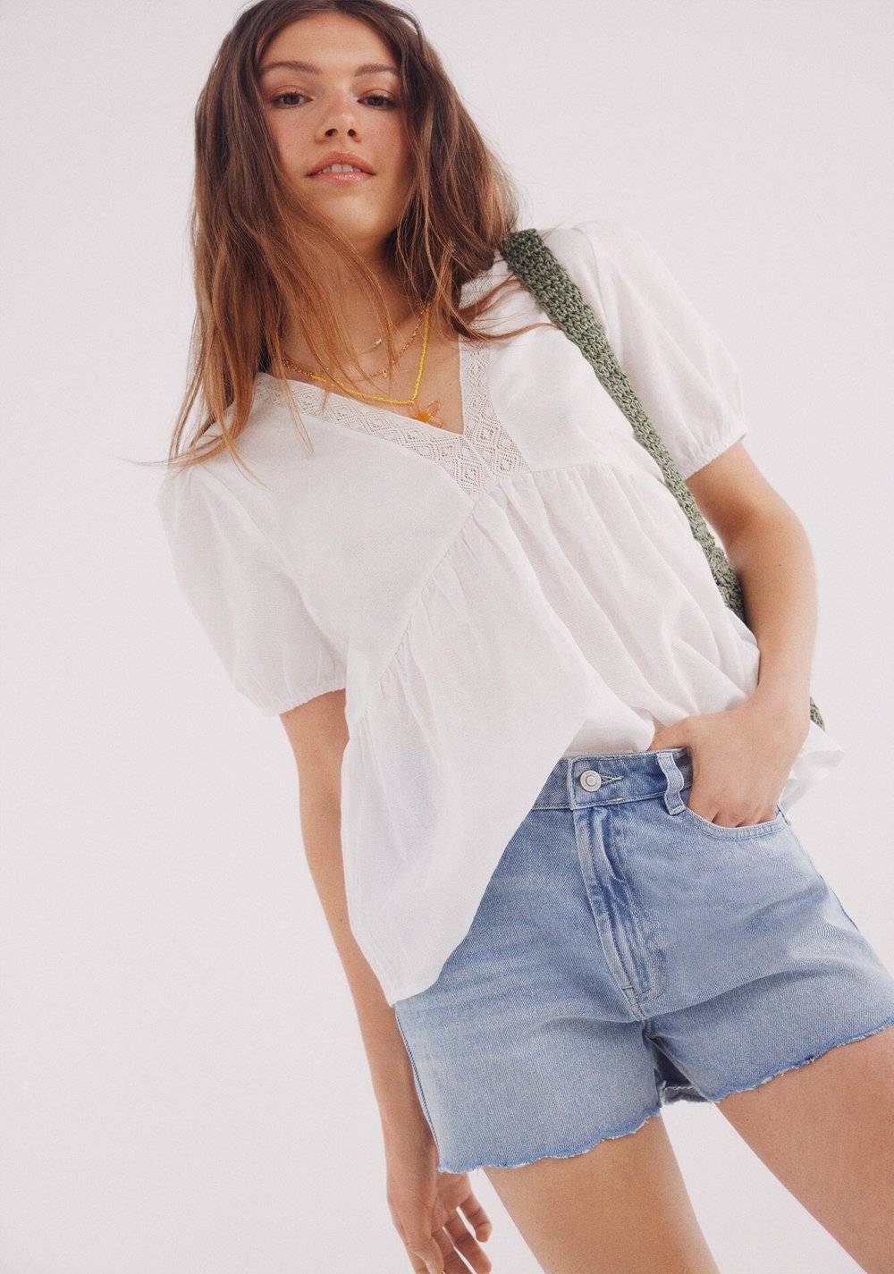 Shorts Jeans Ondas Springfield 2