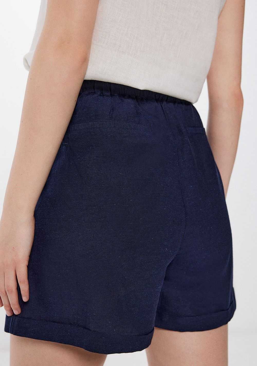 Shorts Lino Cintura Elástica Springfield 5
