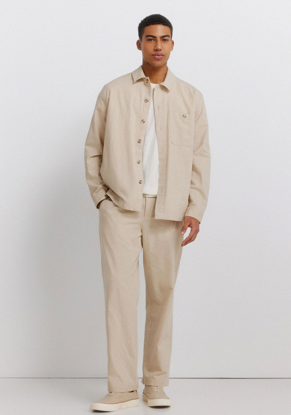 Sobrecamisa de Lino con Bolsillo Springfield 4