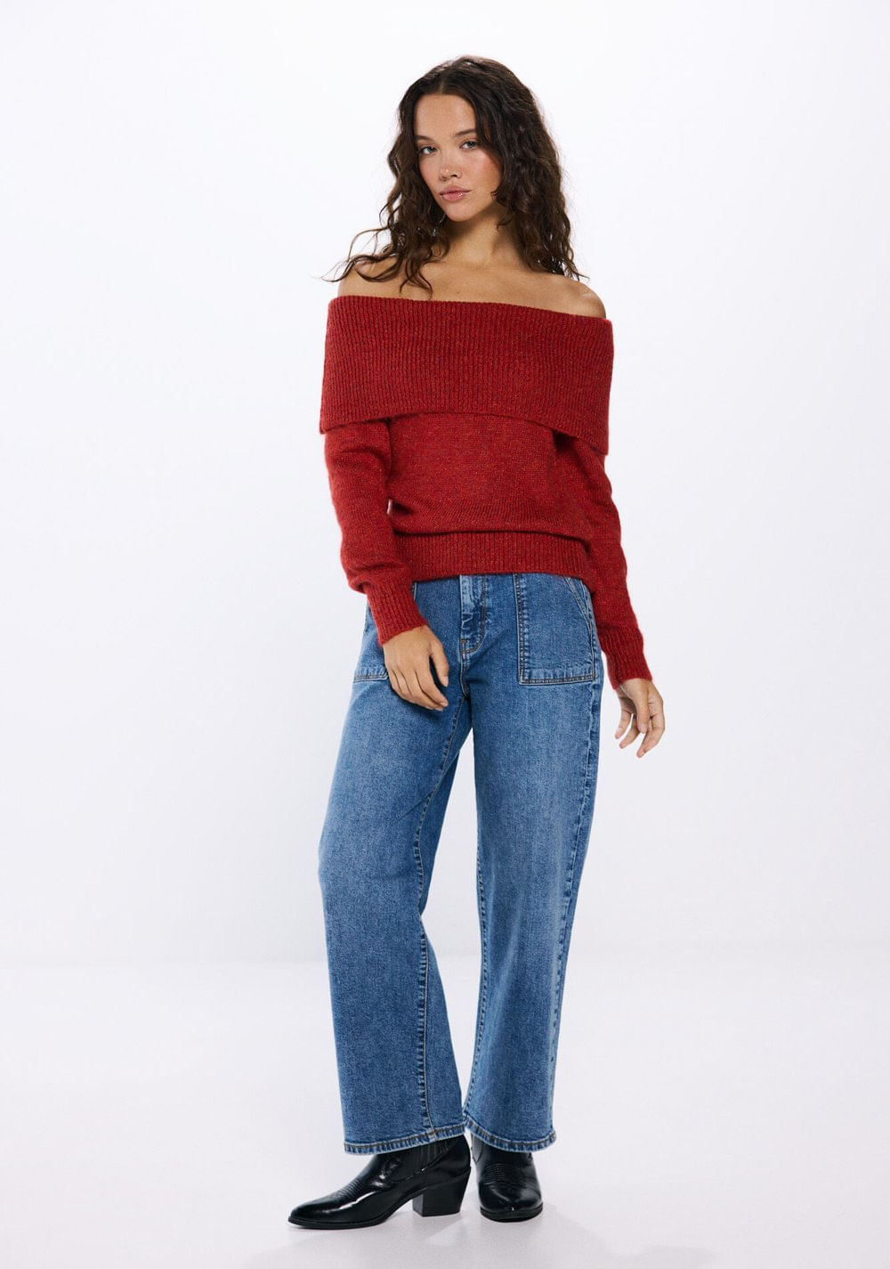 Suéter Cuello Vuelto Escote Hombros Springfield 3