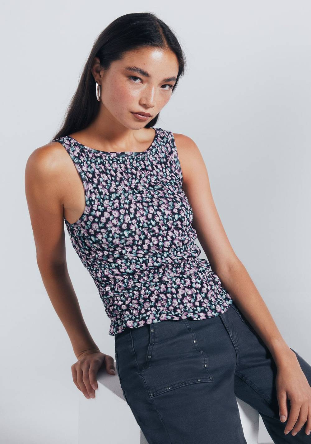 Top Ajustado Florecitas Springfield 2
