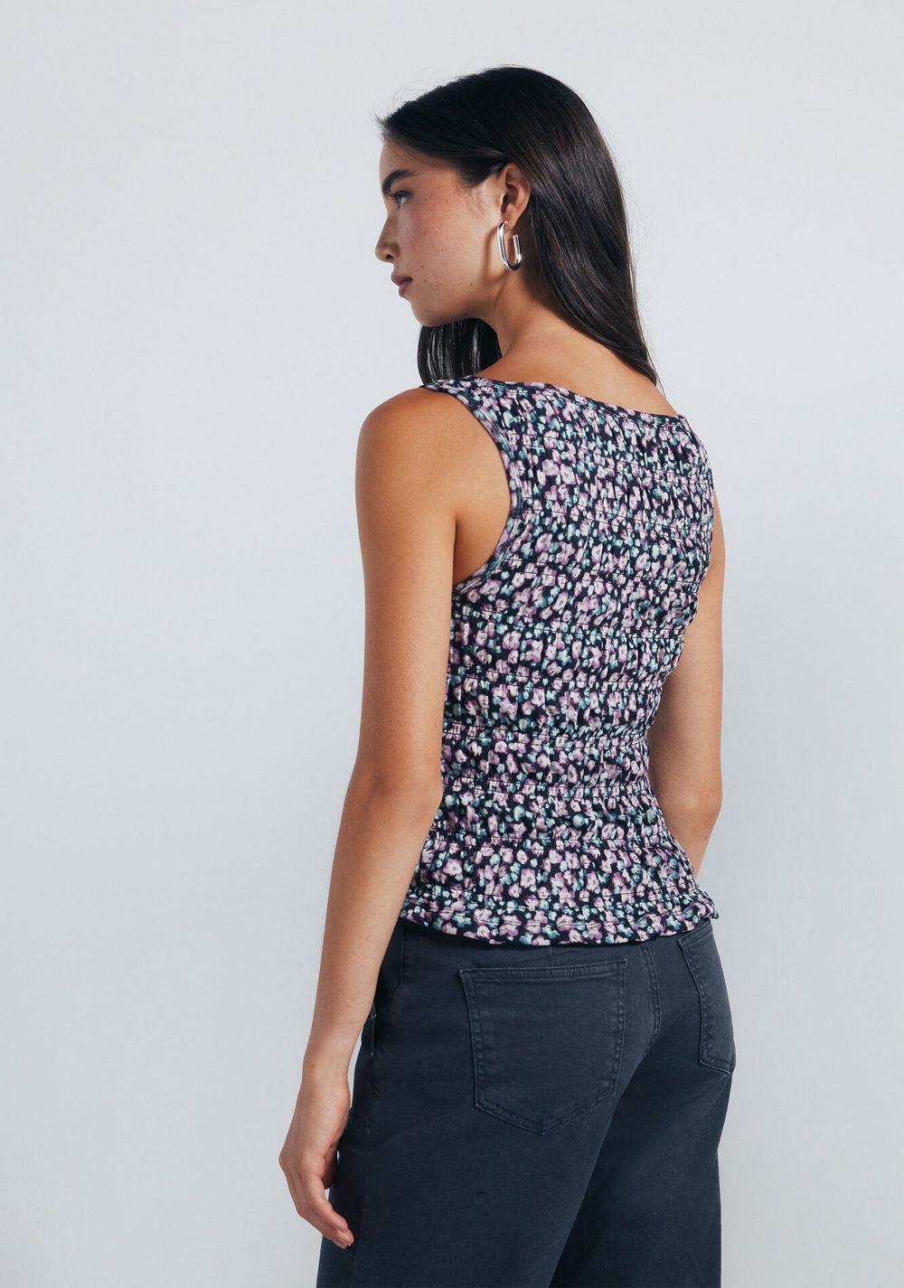 Top Ajustado Florecitas Springfield 5