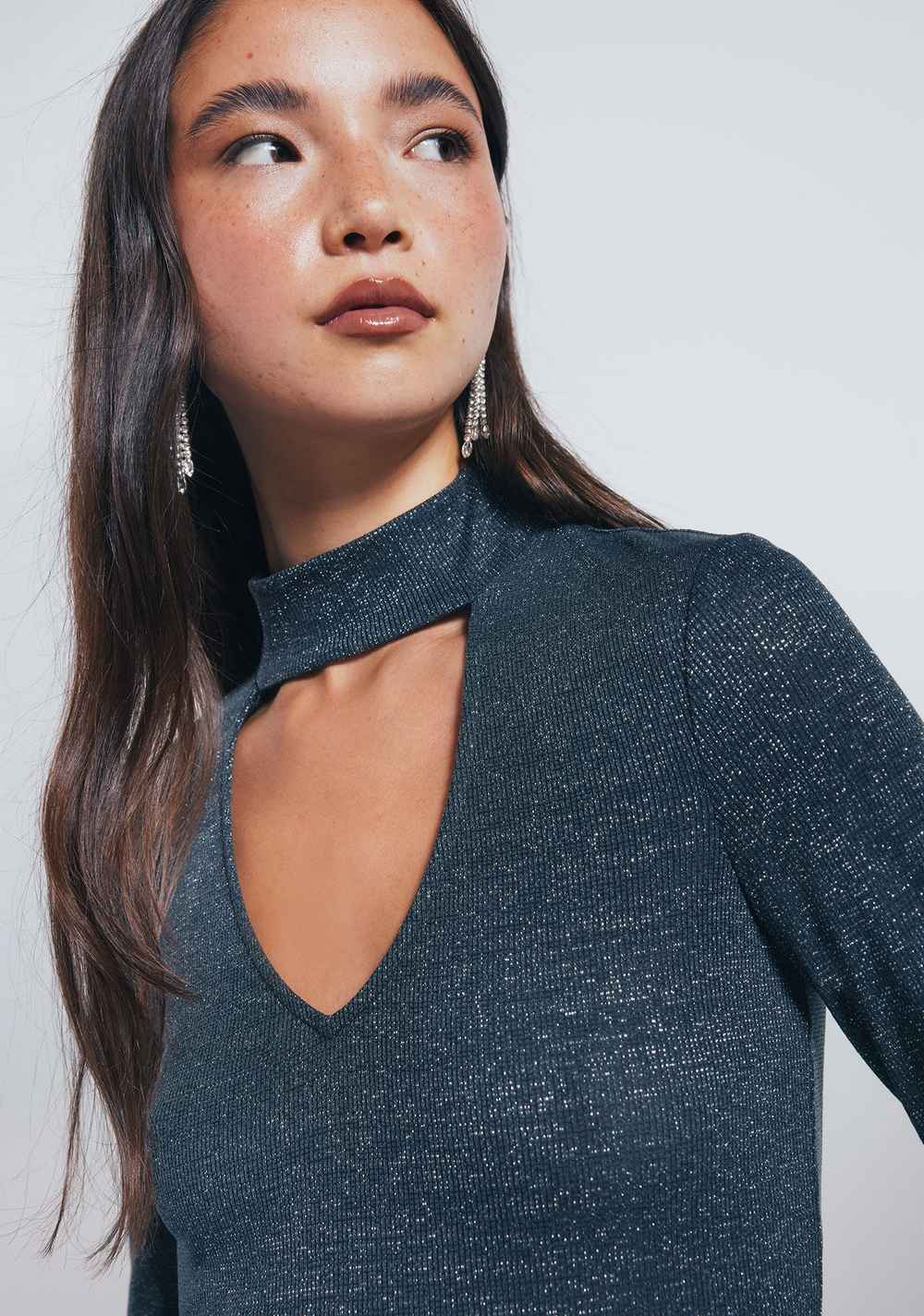 Top Lúrex Cuello Choker Springfield 4