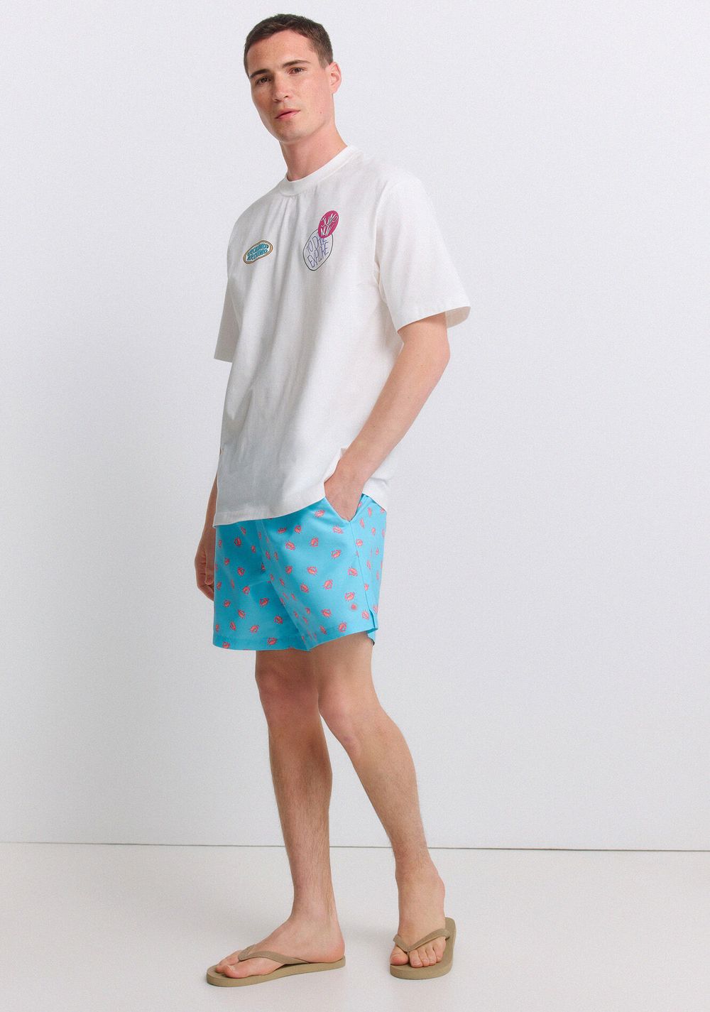 Traje de Baño Estampado de Cangrejos Springfield 2