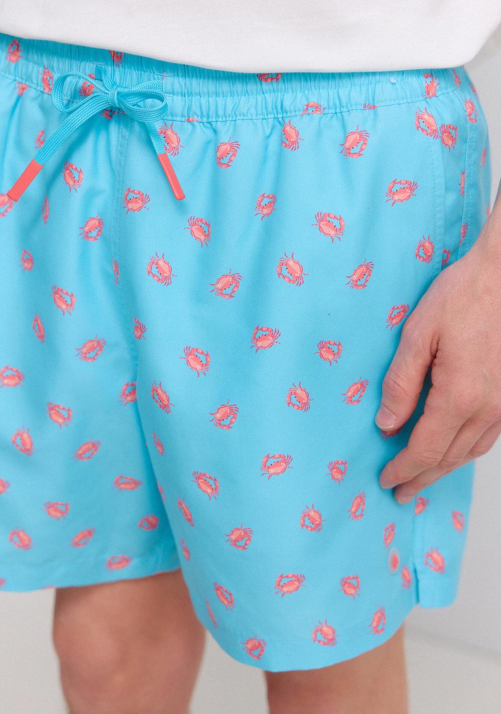 Traje de Baño Estampado de Cangrejos Springfield 4
