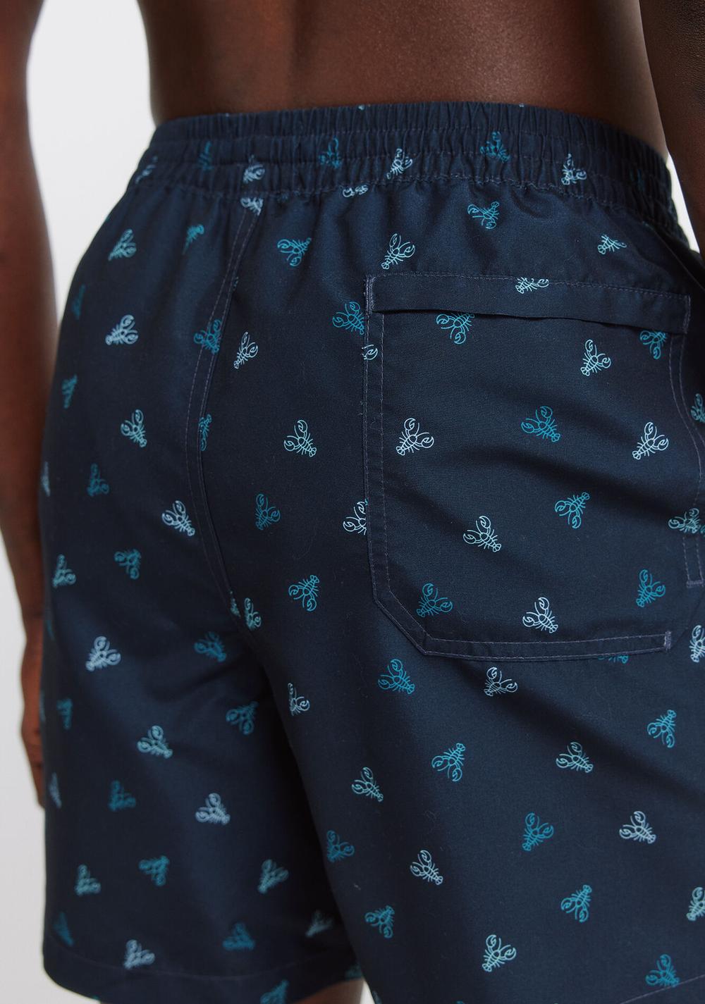 Traje de Baño Estampado de Langostas Springfield 6