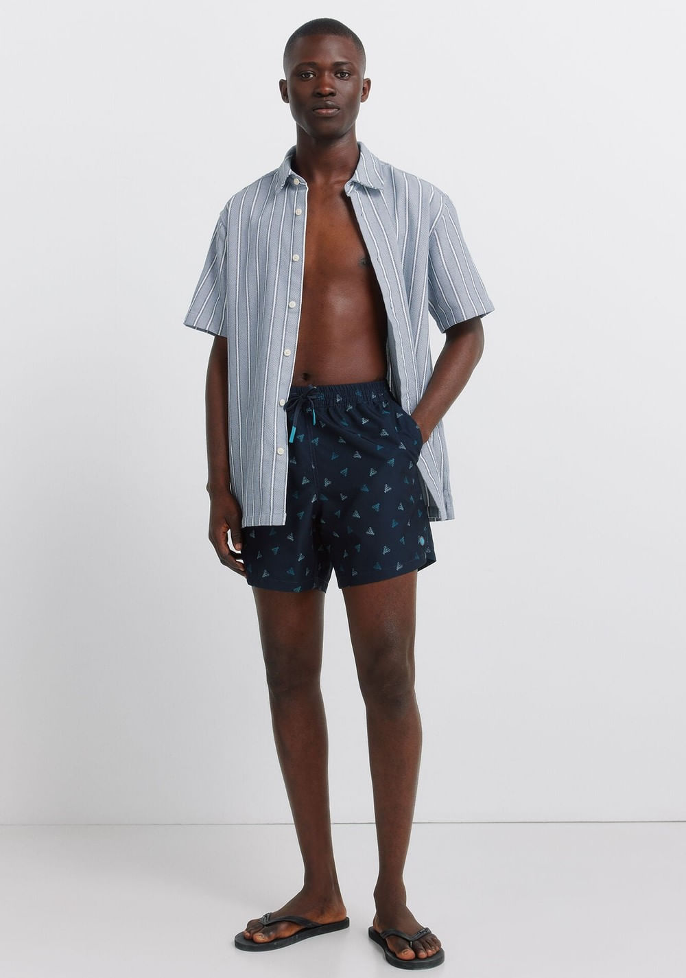 Traje de Baño Estampado de Langostas Springfield 7