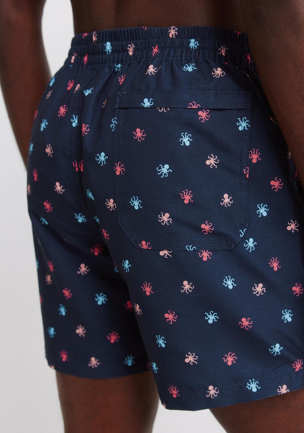 Traje de Baño Estampado de Pulpos Springfield 6