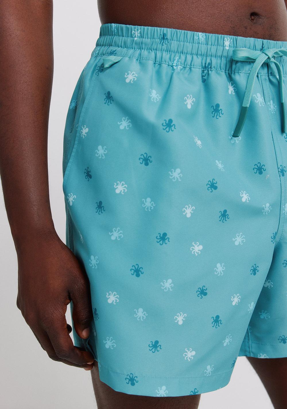 Traje de Baño Estampado de Pulpos Springfield 3