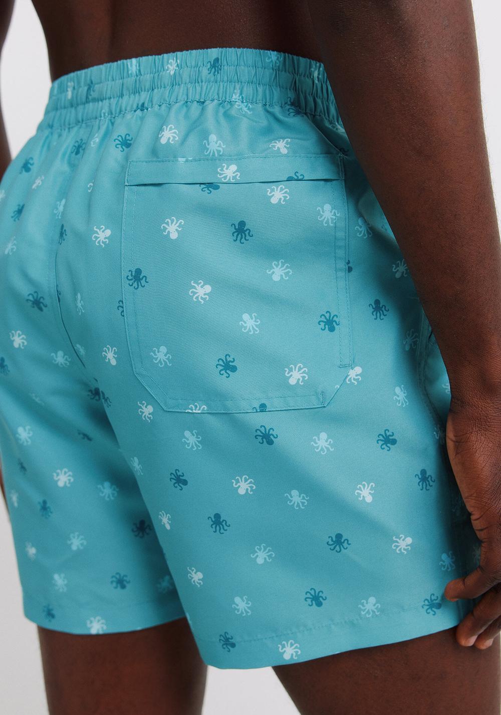 Traje de Baño Estampado de Pulpos Springfield 4