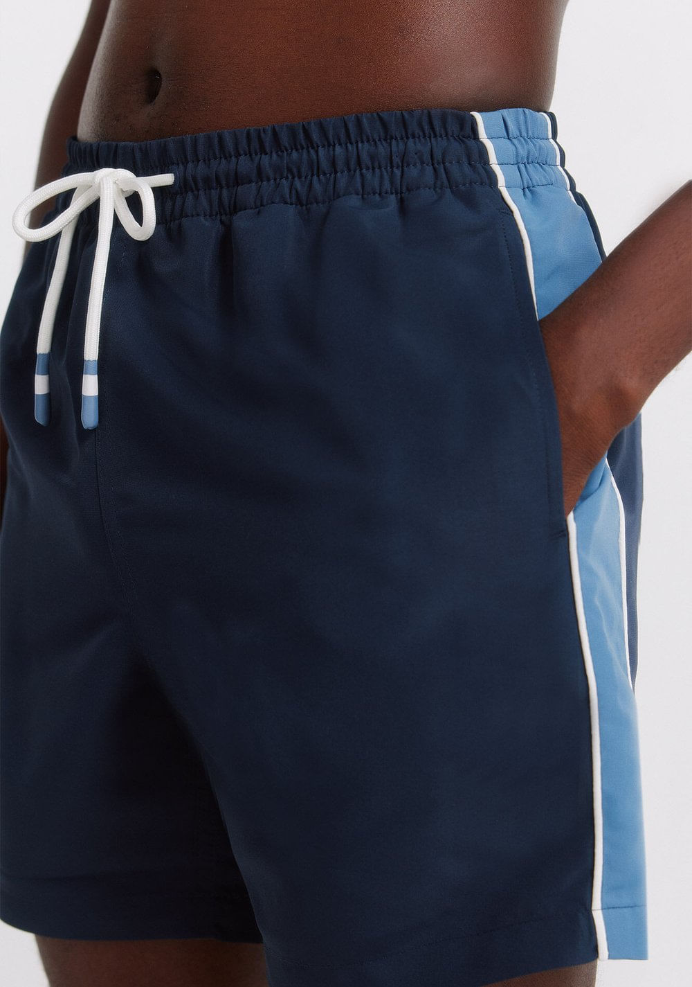 Traje de Baño Liso con Cortes Springfield 3