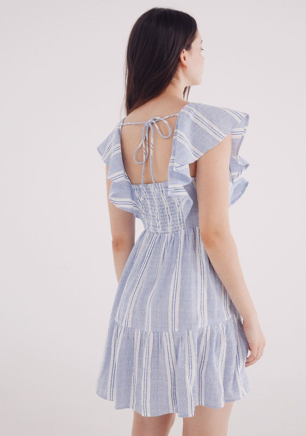 Vestido Corto Boho Rayas Springfield 3