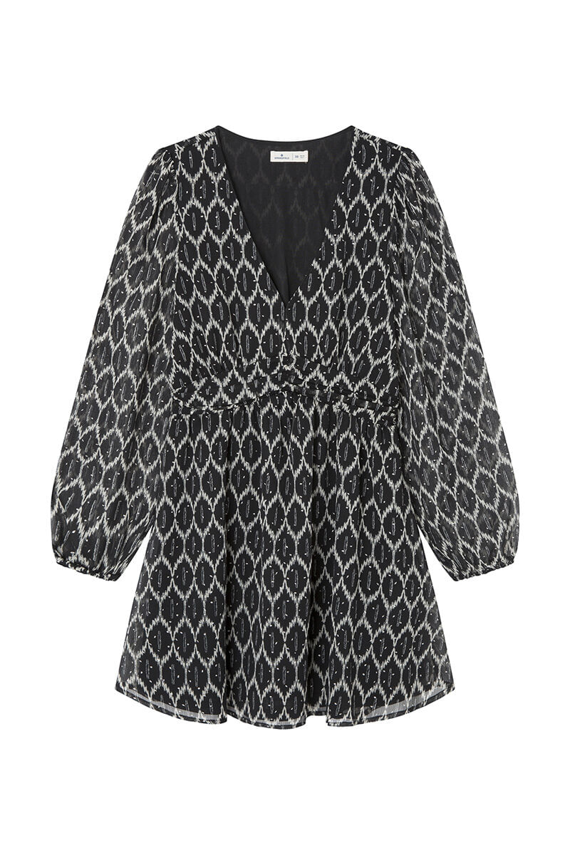 Vestido Corto Estampado Lurex Springfield 5