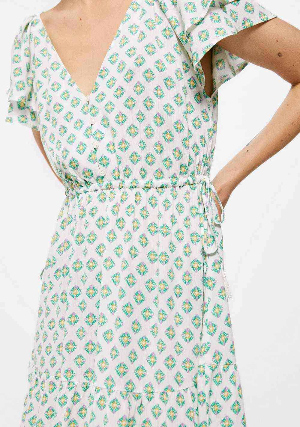Vestido Corto Lazos Cintura Springfield 4