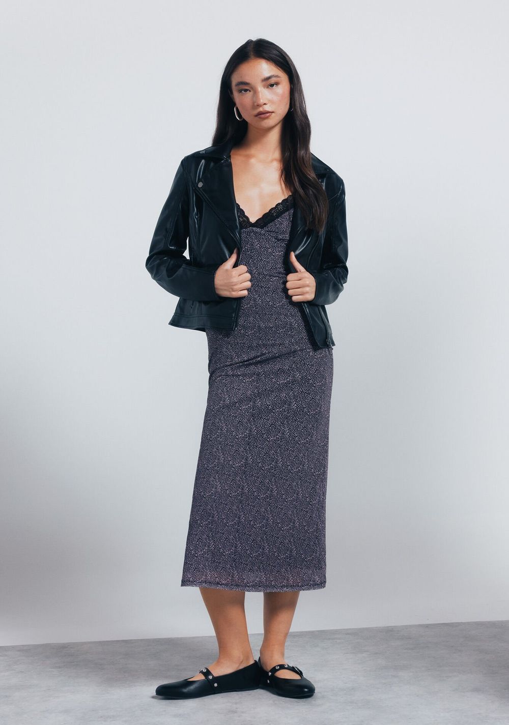Vestido Midi Lencero Springfield
