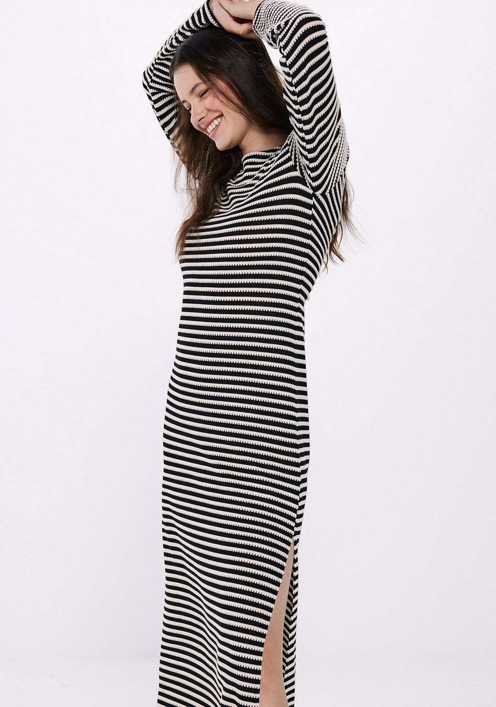 Vestido Midi Rayas Canalé Springfield 5