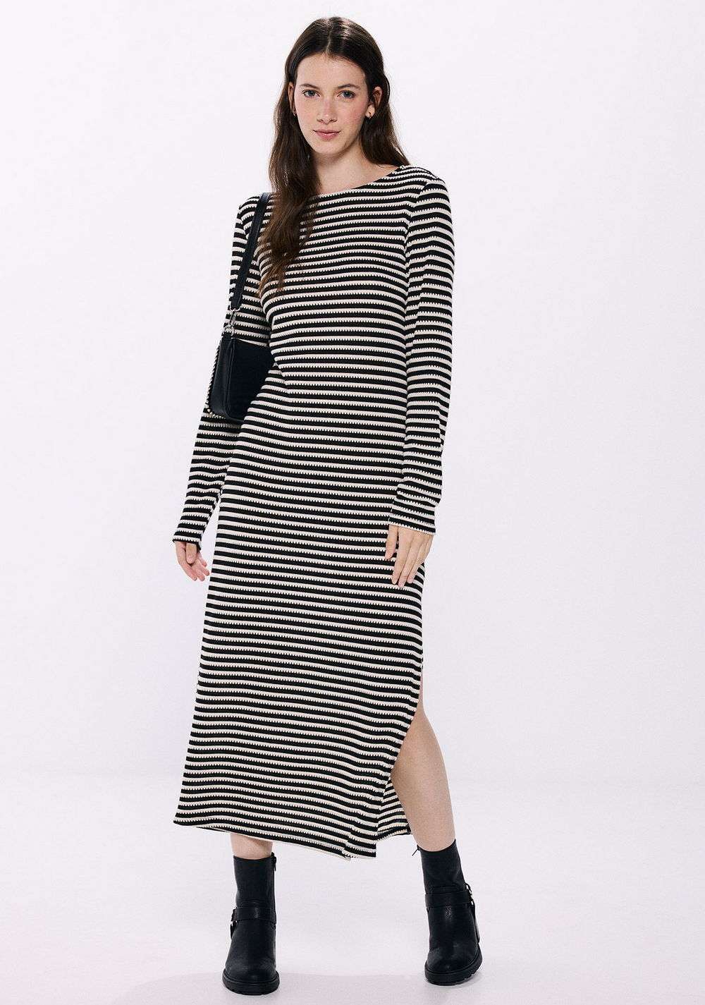 Vestido Midi Rayas Canalé Springfield Imagen Principal