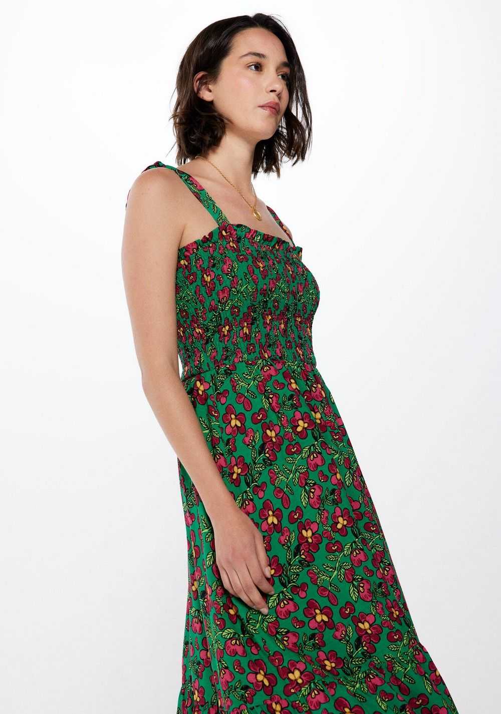 Vestido Midi Tirantes Lazo roots Studio Springfield 4