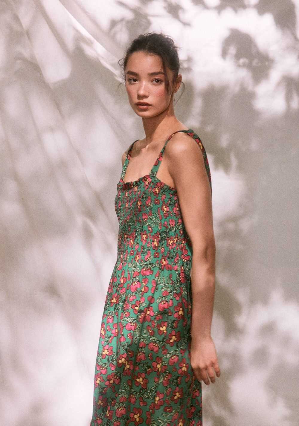 Vestido Midi Tirantes Lazo roots Studio Springfield 5