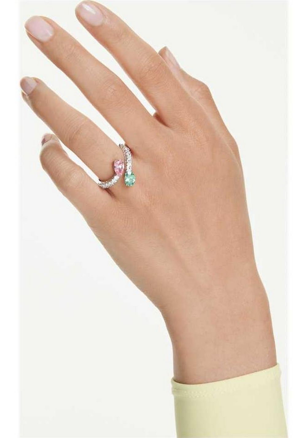 Anillo Abierto Ariana Grande X Multicolor Swarovski 4