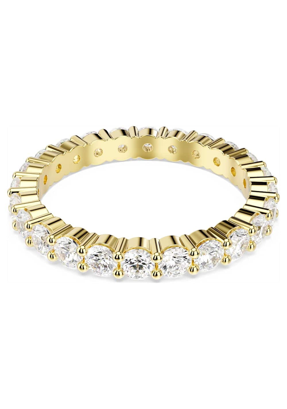 Anillo de Banda Matrix Vittore Blanco Swarovski 3