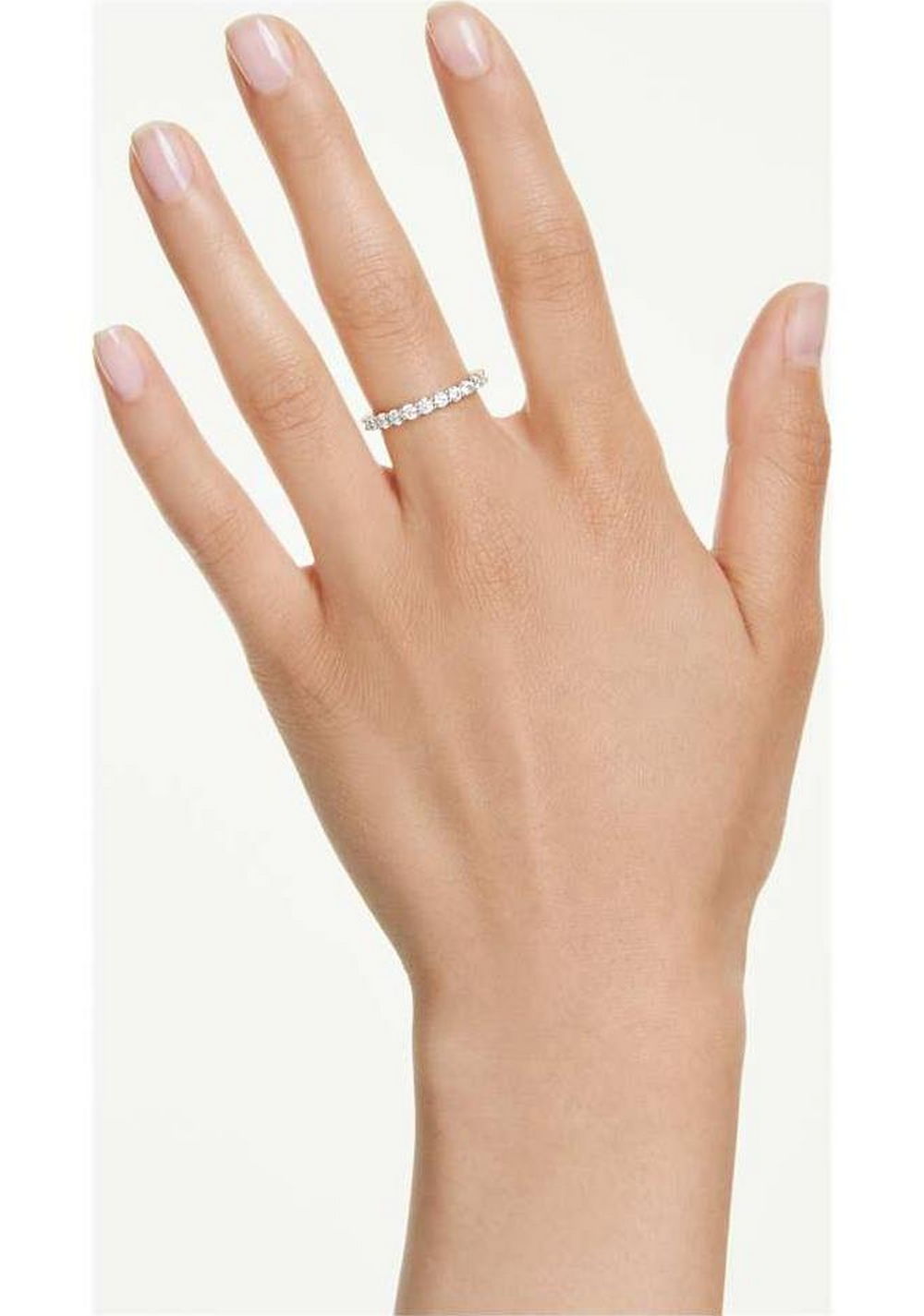 Anillo de Banda Matrix Vittore Blanco Swarovski 4