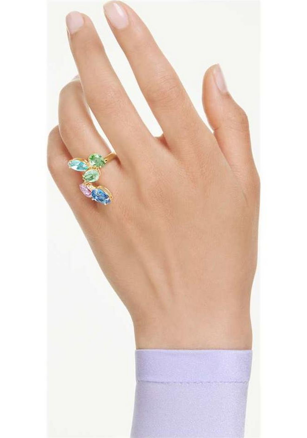 Anillo de Cóctel Gema Multicolor Swarovski 4