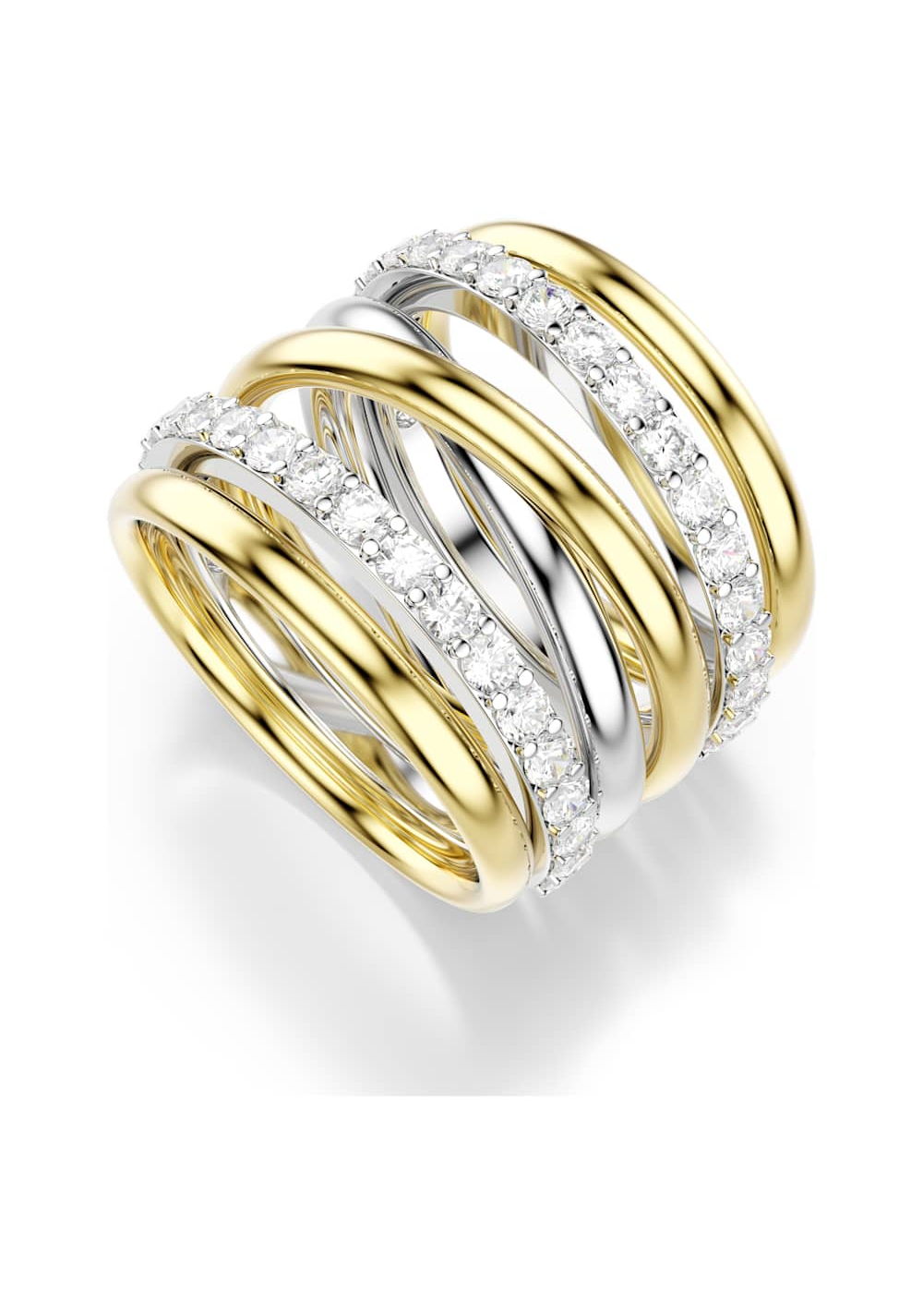 Anillo de Cóctel Hyperbola Blanco Swarovski
