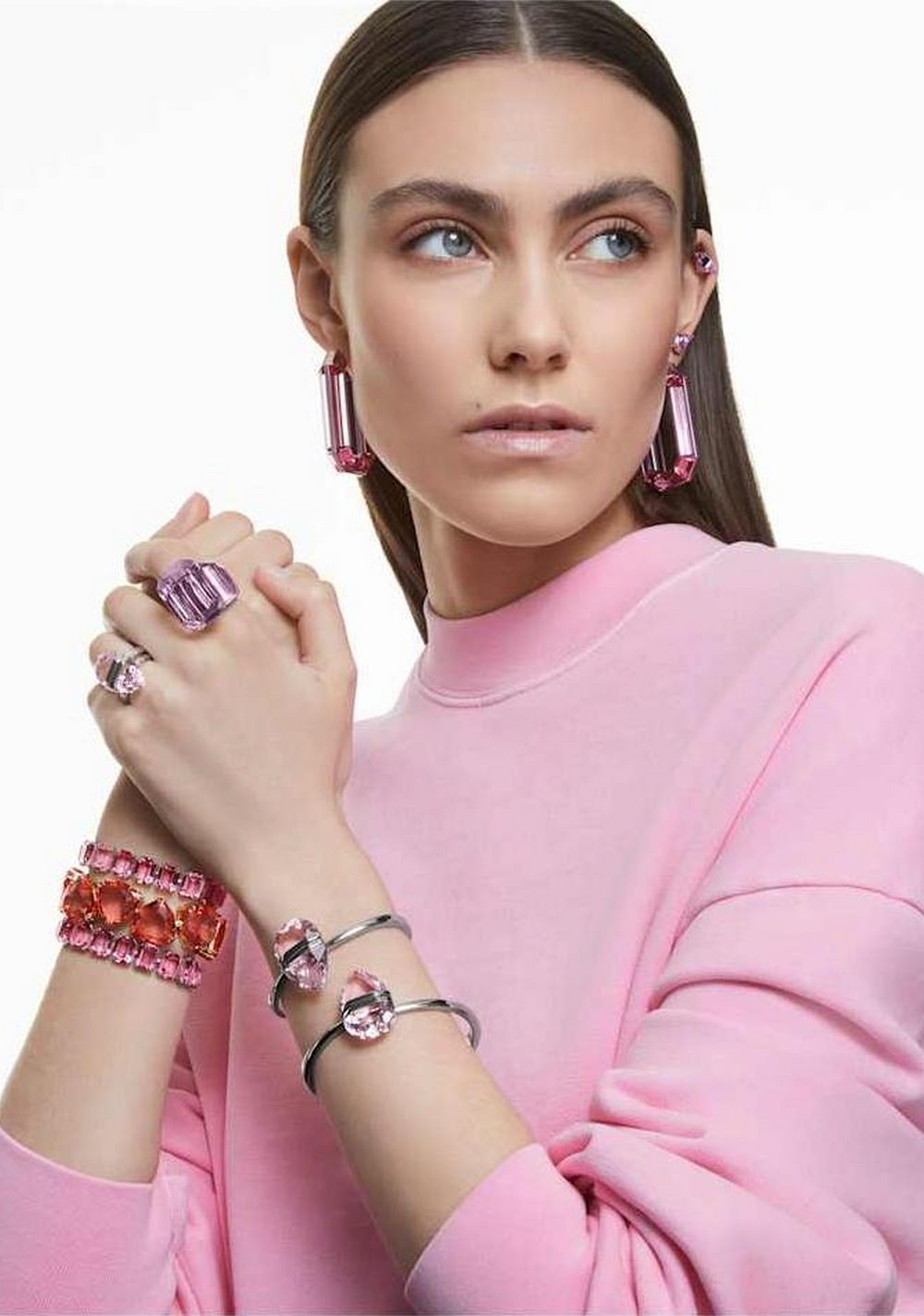 Anillo de Cóctel Lucent Rosa Swarovski 5
