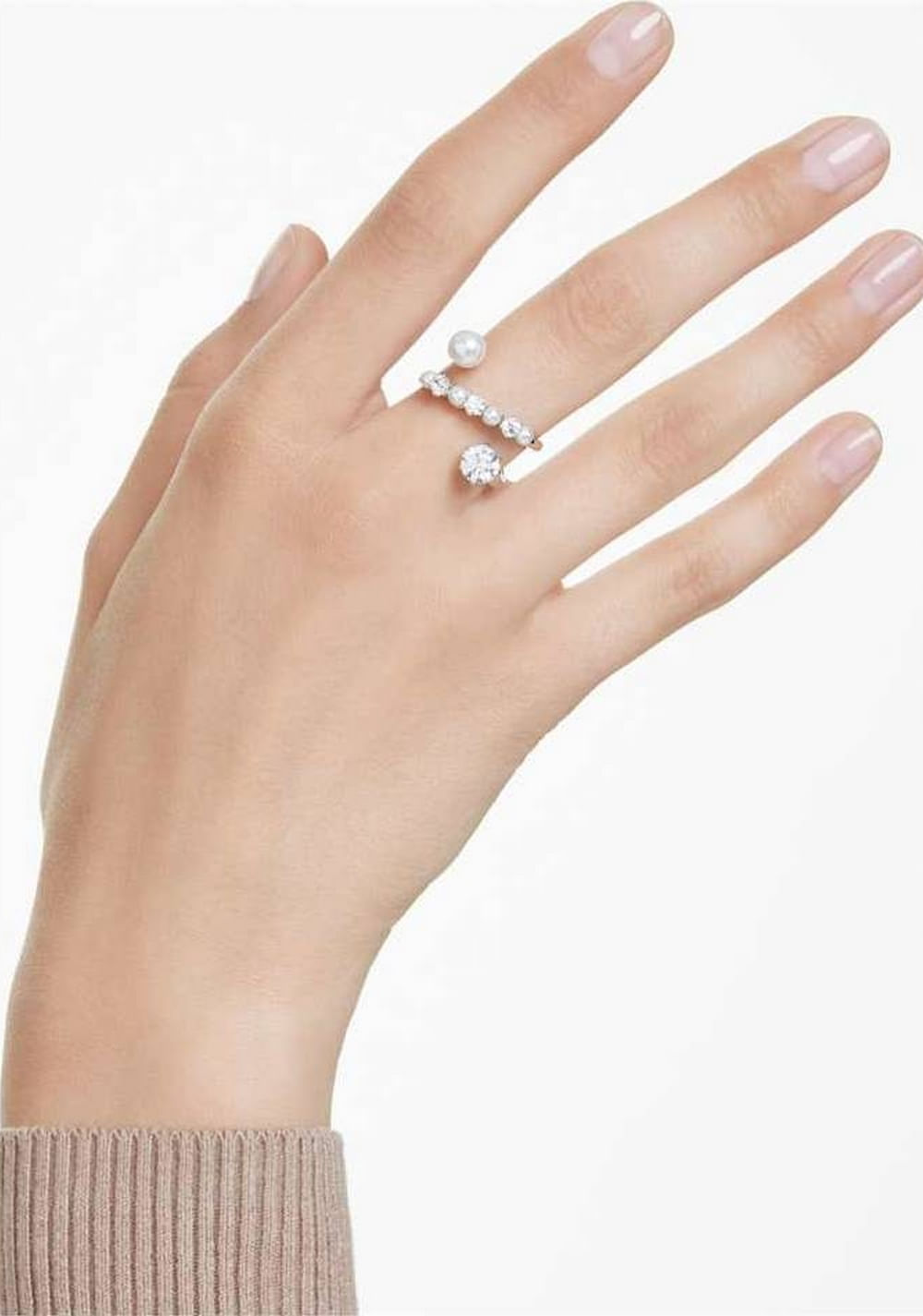 Anillo de Cóctel Matrix Perla de Cristal Swarovski 5