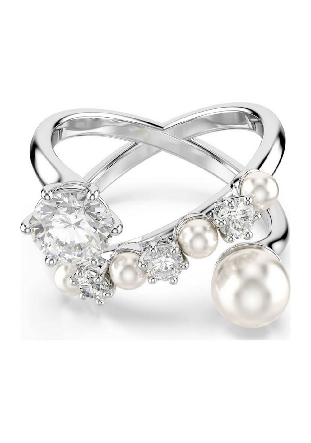 Anillo de Cóctel Matrix Perla de Cristal Swarovski