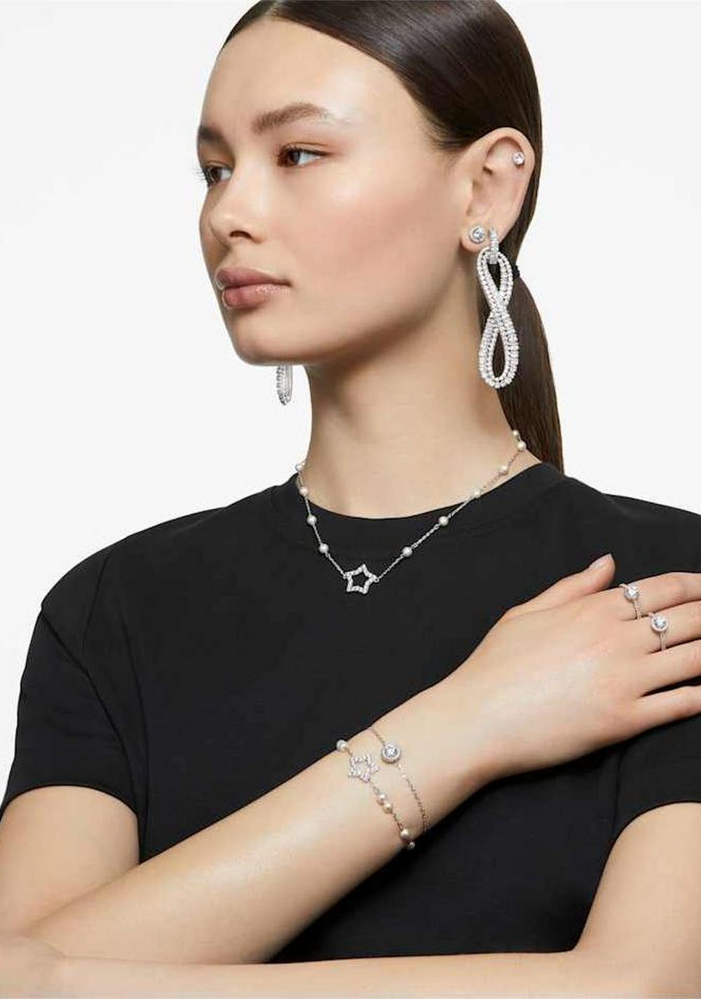 Anillo de Cóctel Stilla Blanco Swarovski 5