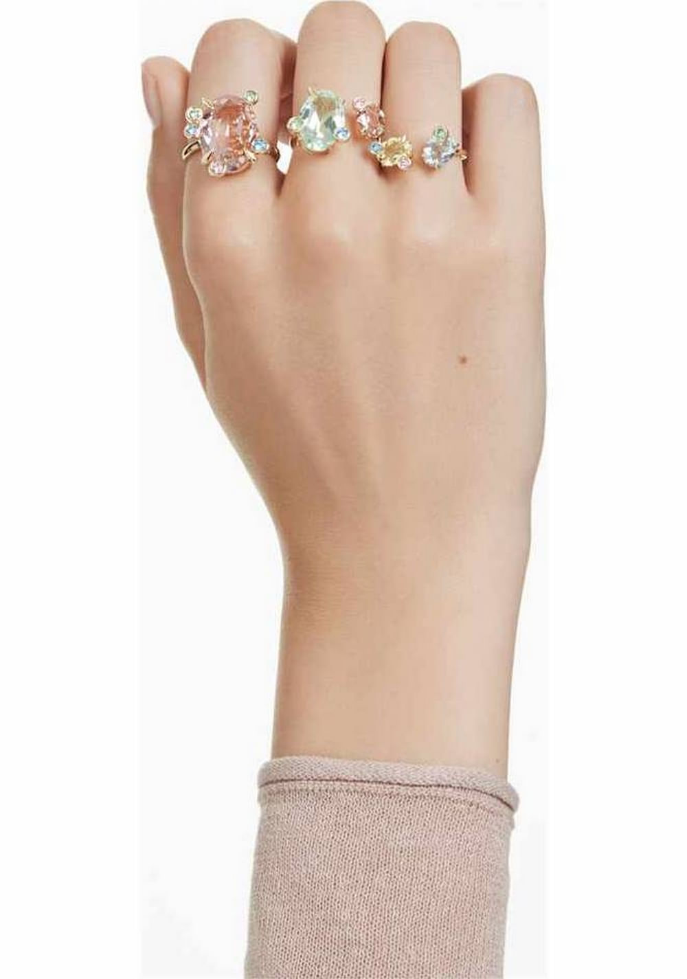 Anillo Gema Conjunto Swarovski 8