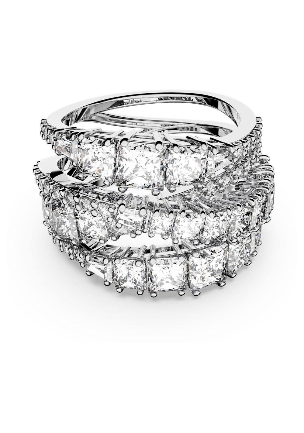 Anillo Hyperbola Blanco Swarovski Imagen Principal