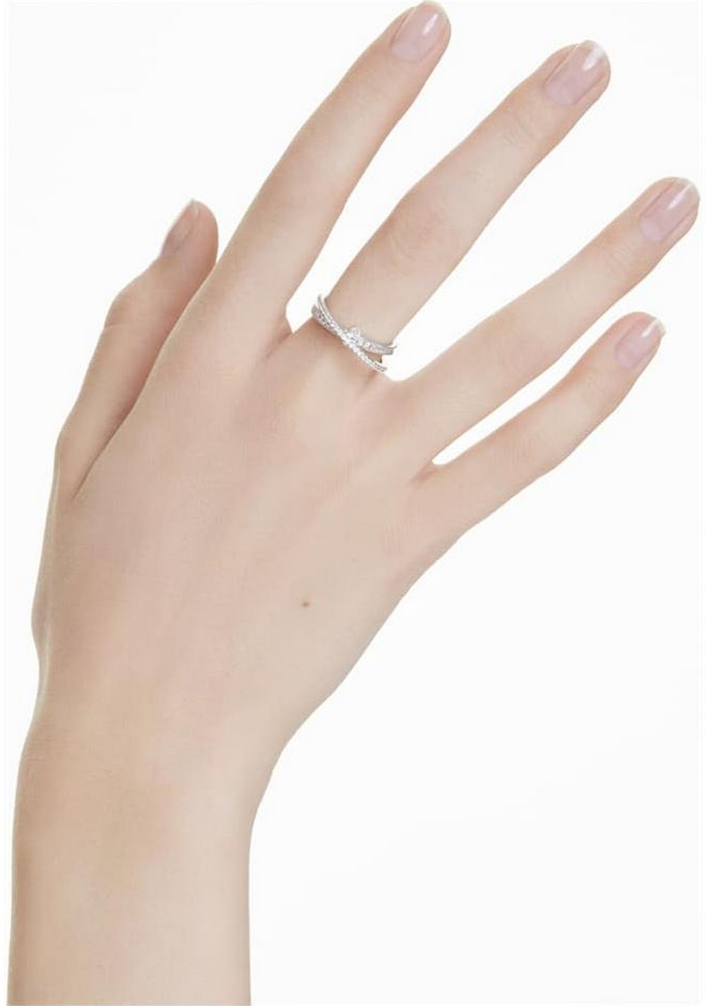 Anillo Hyperbola Blanco Swarovski 4
