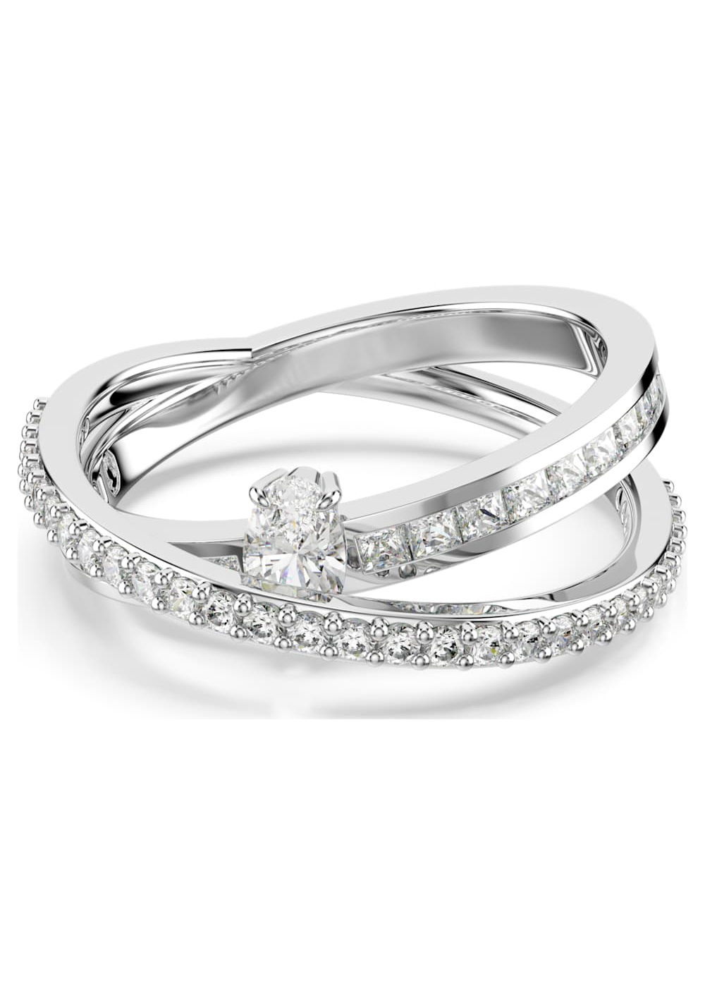 Anillo Hyperbola Blanco Swarovski Imagen Principal