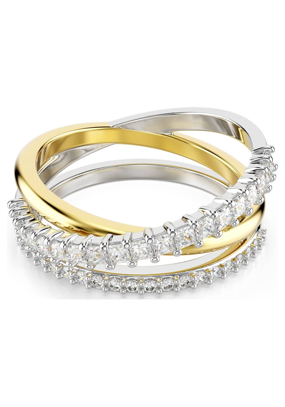 Anillo Hyperbola Blanco Swarovski